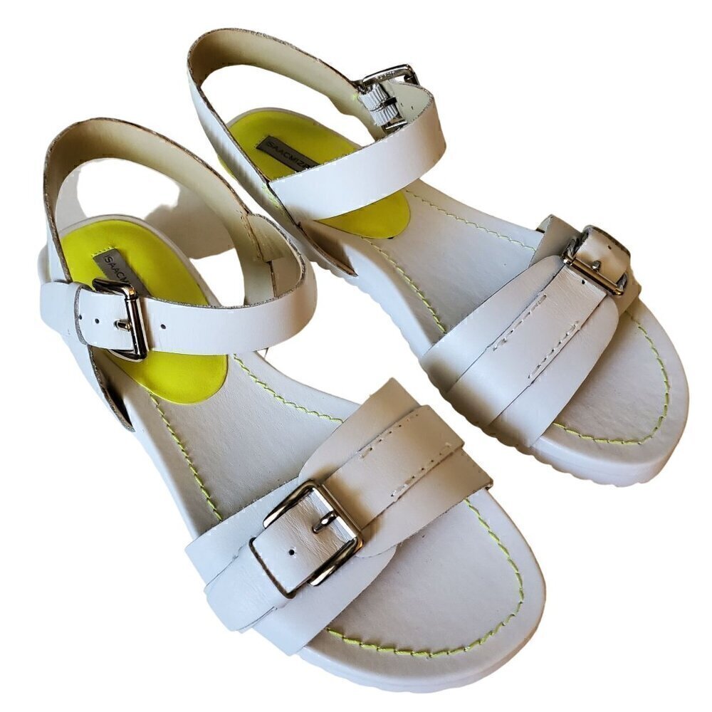Isaac Mizrahi White Pamela Sandals, Women's White Sandals